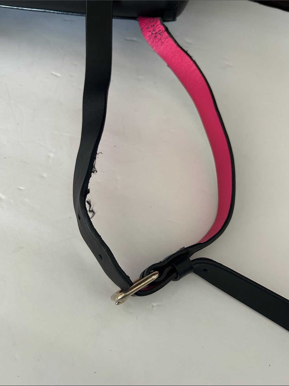 kate spade Black Leather Backpack with Pink Strap Accents - Picture 11 of 17
